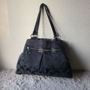 Coach Black Signature Bag Shoulder Bag
